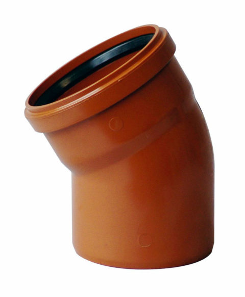 Coude PVC 15° - ORANGE