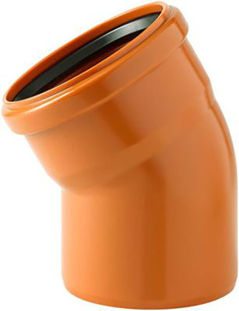 Coude PVC 30° - ORANGE