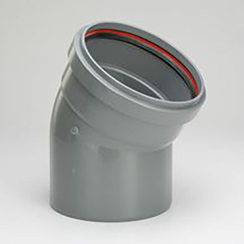 Coude PVC 30° - GRIS CR4
