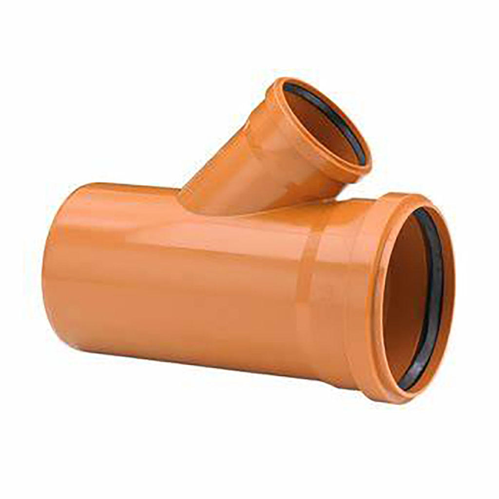 Y_Embranchement Assemblage Male-Femelle 45° D160-110 - ORANGE