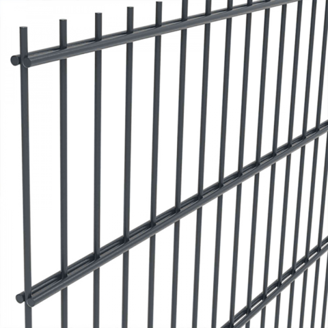 Panneau Double tige GW Ø8/6/8mm en Galva ou Anthracite RAL 7016 ou Vert RAL 6005 pour gabion