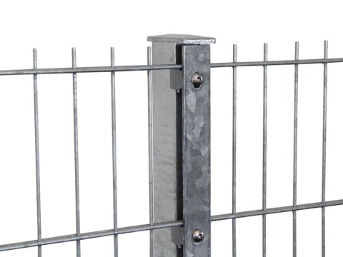 Poteau à gabion en Galva ou Anthracite RAL 7016 ou Vert RAL 6005 120x40mm