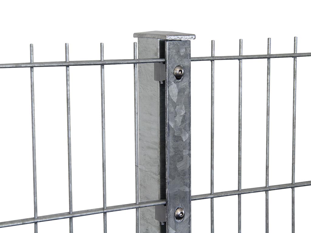 Poteau à gabion en Galva ou Anthracite RAL 7016 ou Vert RAL 6005 120x40mm
