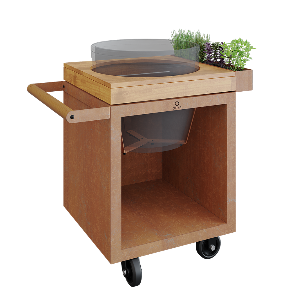 OFYR Kamado Table Corten 65 PRO