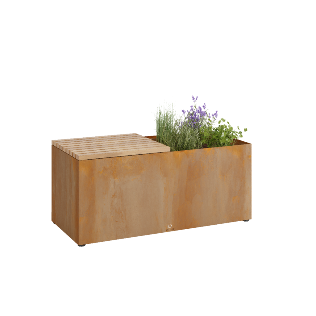 OFYR Herb Garden Bench Corten