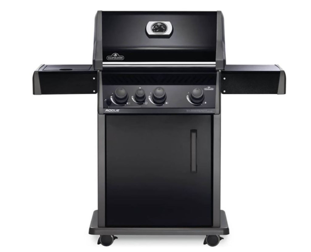 Barbecue NAPOLEON Gaz – Rogue Serie R 3 brûleurs + 1 réchaud latéral + 1 brûleur Rotissoire